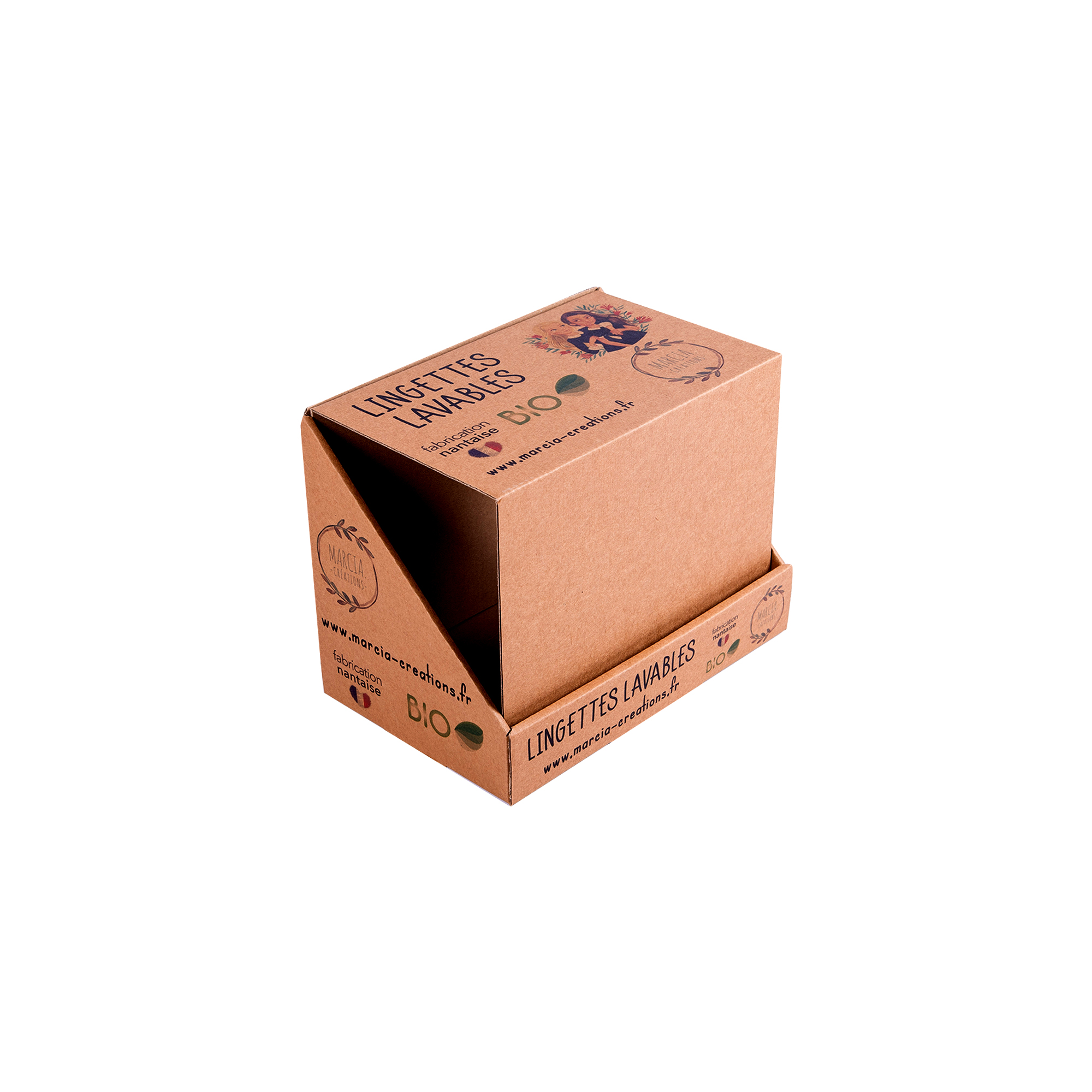 Boîtier carton pour poster MB TECH micro cannelure pour livraison comptoir  - Dim. 7,5x7,5cm - Longueur